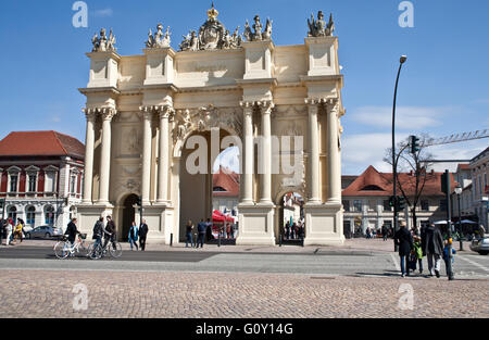 Das Brandenburger Tor, Potsdam, Deutschland. Stockfoto