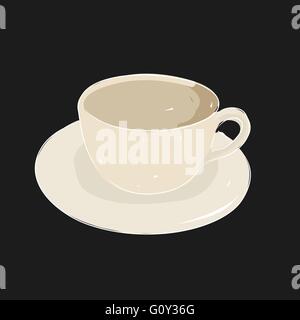 Eine Tasse Kaffee, Vektor-illustration Stock Vektor