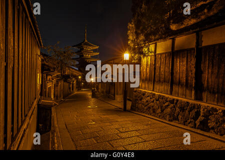 Kyoto, Japan Altstadt Yasaka Pagode Stockfoto