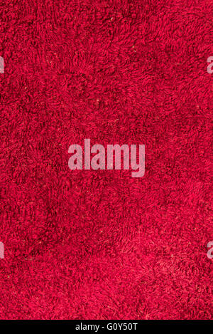 rote Farbe Teppich Textur Stockfoto