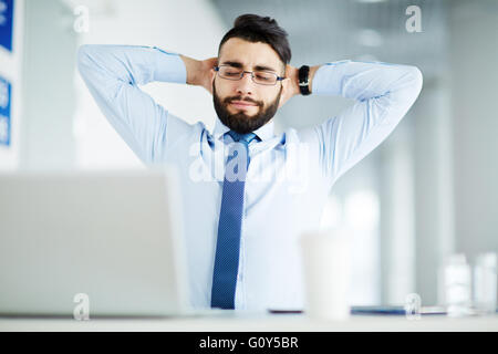 Entspannter Mensch Stockfoto
