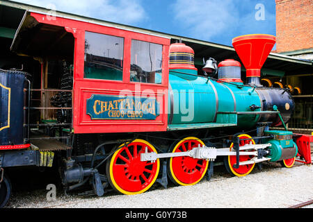 Die Chattanooga Choo-Choo Train am ehemaligen Terminal Bahnhof in Tennessee Stockfoto