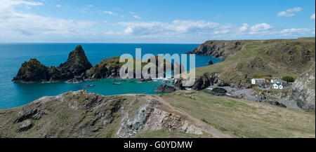 Kynance Cove auf der Lizard Halbinsel, eine wahrhaft atemberaubende Küstenabschnitt der Cornish Küste Stockfoto