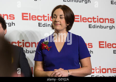 Edinburgh, Schottland. 6. Mai 2016. Kezia Dugdale, Anführer der schottischen Labour verliert den östlichen Edinburgh Sitz SNP Asche Denham Verdienst: Richard Dyson/Alamy Live News Stockfoto