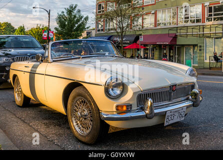 Oldtimer MG Sportwagen Cabrio Stockfoto