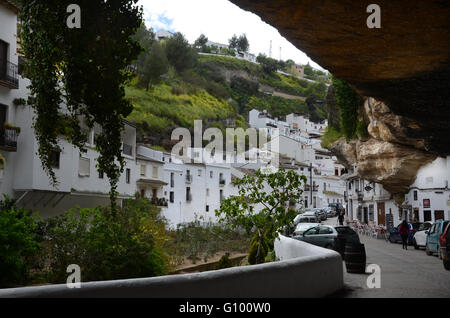 Setinel de Bodegas 'rocky' Dorf in Andalusien-Spanien-Europa Stockfoto