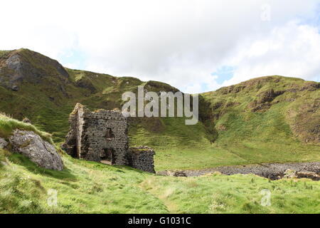 Kilbane Burg, Larry Bane Kopf, Boheeshane Bay, Co. Antrim, Nordirland Stockfoto