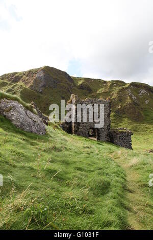 Kilbane Burg, Larry Bane Kopf, Boheeshane Bay, Co. Antrim, Nordirland Stockfoto