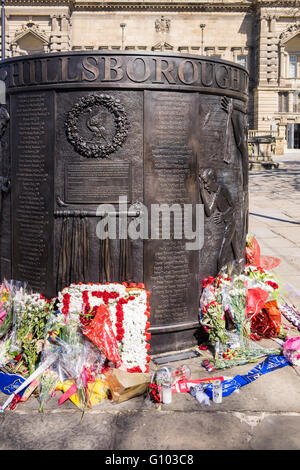 Hillsborough Katastrophe Memorial, Liverpool, Merseyside, England, Vereinigtes Königreich Stockfoto