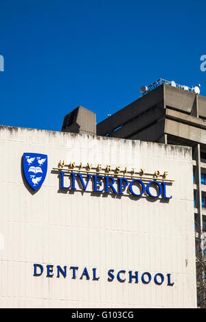 Liverpool University Dental School, Merseyside, England, Großbritannien Stockfoto