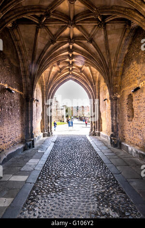 England Norfolk Norwich The Ethelbert Tor zum Dom Garten Stockfoto