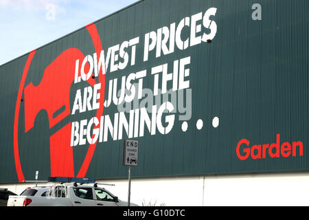 Bunnings Warehouse - australische Baumarkt Stockfoto