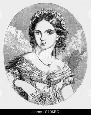 Victoria, Prinzessin Royal, 19. Jahrhundert deutsche Kaiserin und Königin von Preußen durch Heirat mit deutscher Kaiser Frederick III und älteste Tochter von Königin Victoria von England Stockfoto