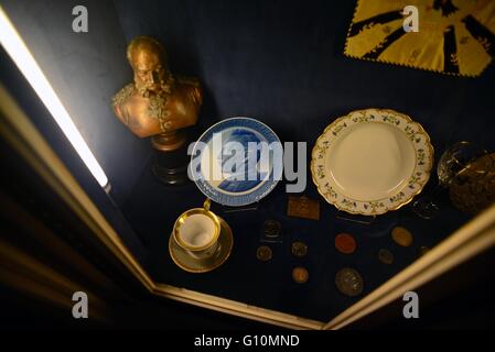 Das Achilleion Palast im Dorf Gastouri (Sissis geliebte Griechische Sommer Palast), Korfu, Griechenland Stockfoto