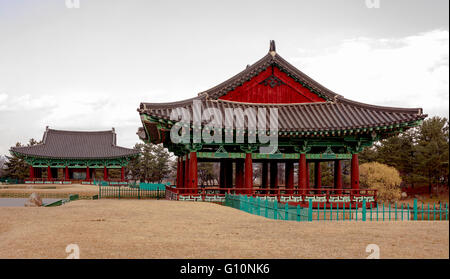Anapji-Teich-Tempel Südkorea Stockfoto