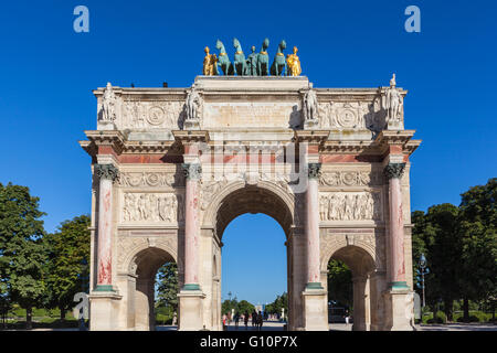 Arc de Triomphe du Carrousel in Paris, Frankreich Stockfoto