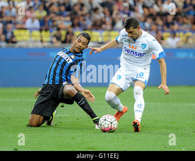 Mailand, Italien. 7 Mai, 2016: Manuel Pucciarelli scoring während der Serie A Fußballspiel zwischen FC Internazionale und Empoli FC. Bildnachweis: Nicolò Campo/Alamy Live-Nachrichten Stockfoto