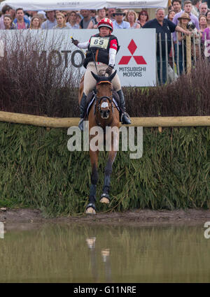 Badminton House, Badminton, UK. 7. Mai 2016. Mitsubishi Motors Badminton Horse Trials. Vierter Tag. Bruce Davidson Jr. (USA) ‘The Apprentice "während des Langlauf Bestandteils der Mitsubishi Motors Badminton Horse Trials zu fahren. Bildnachweis: Aktion Plus Sport/Alamy Live-Nachrichten Stockfoto