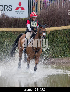 Badminton House, Badminton, UK. 7. Mai 2016. Mitsubishi Motors Badminton Horse Trials. Vierter Tag. Bruce Davidson Jr. (USA) ‘The Apprentice "während des Langlauf Bestandteils der Mitsubishi Motors Badminton Horse Trials zu fahren. Bildnachweis: Aktion Plus Sport/Alamy Live-Nachrichten Stockfoto