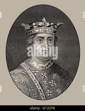 Heinrich II., Henry Curtmantle 1133-1189 König von England Stockfoto