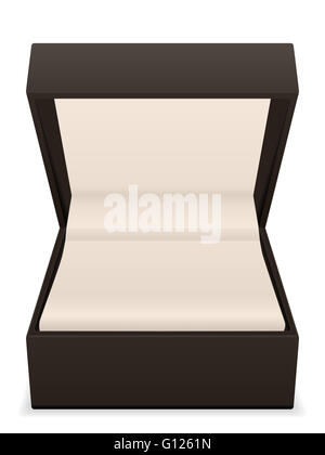 Schmuck-Box auf einem weißen Hintergrund. Stockfoto