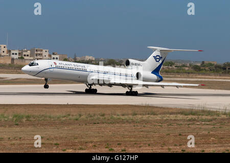 Atlant-Soyuz Tupolew Tu-154 ausziehen. Stockfoto