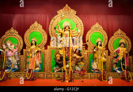 Durga Puja Festival, Kolkata, Westbengalen, Indien Stockfoto