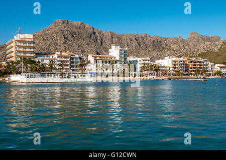 Hotel Miramar in Pollenca Mallorca. Spanien. Balearen Stockfoto
