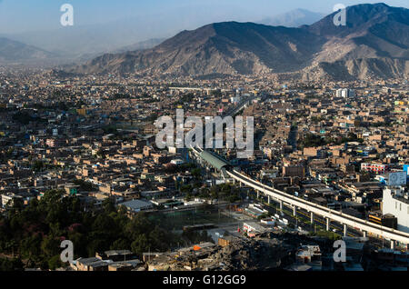 San Juan de lurigancho Bezirk. Lima Stadt. Peru. Stockfoto