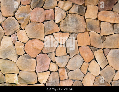 handgemachte rustikaler Felswand Stockfoto