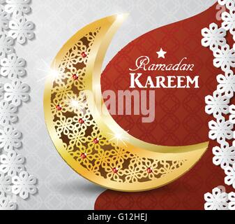 Ramadan Grußkarte Stock Vektor