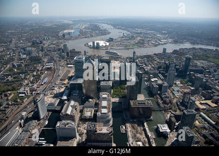 Bild zeigt Canary Wharf Stockfoto