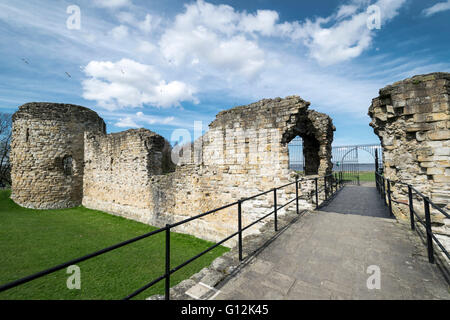 Flint Burg von König Edward 1. 1277-1286 liegt an der Mündung des Flusses Dee North Wales Flintshire Stockfoto