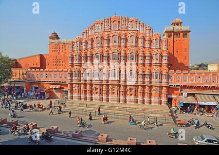 Hawa Mahal, Jaipur, Rajasthan, Indien Stockfoto