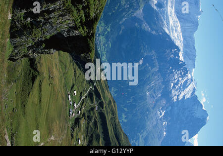 Eiger-Schweiz vom ersten Stockfoto