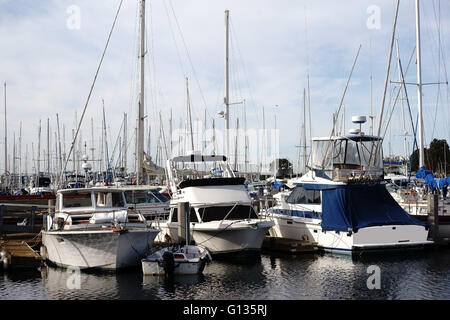 Segelboot Hafen Marina del Ray Stockfoto