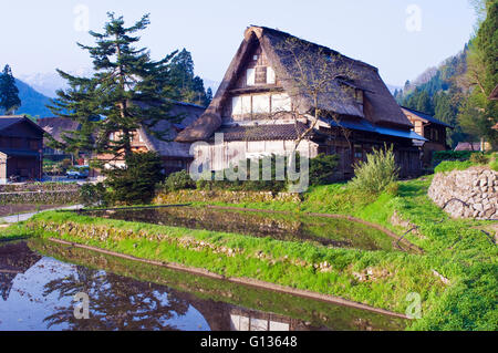 Das Dorf Ainokura in Gakayama, Toyama, Japan Stockfoto