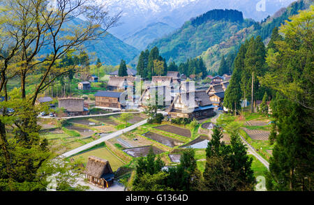 Das Dorf Ainokura in Gakayama, Toyama, Japan Stockfoto