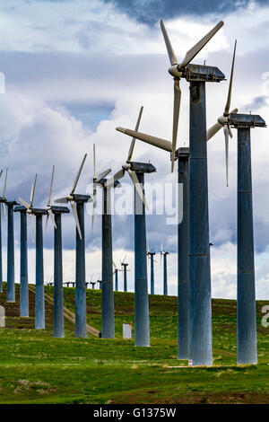 Windgeneratoren am Altamont Pass in Nordkalifornien Stockfoto