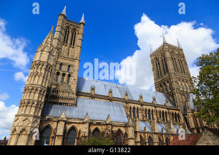 Kathedrale von Lincoln. Lincoln, England. Stockfoto