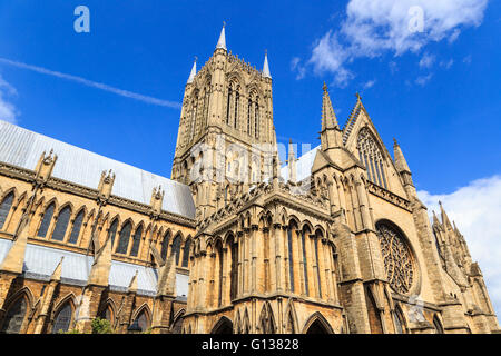 Kathedrale von Lincoln. Lincoln, England. Stockfoto