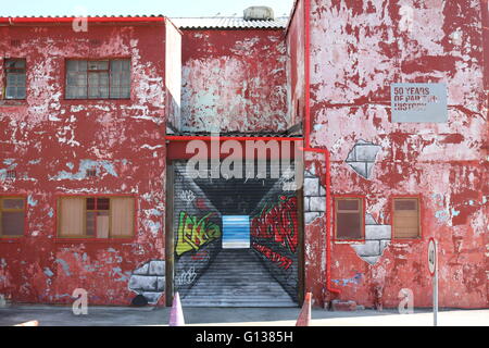 Street-Art in Hout Bay, Kapstadt Stockfoto