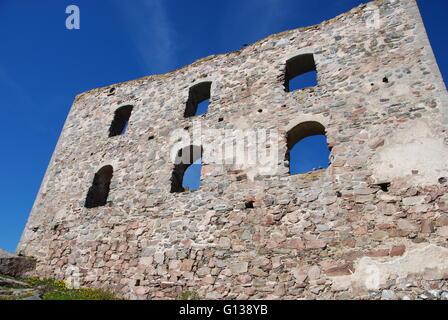 Brahehus alten Mauer, erbaut im 17. Jahrhundert von schwedischen See Vättern, zerstört durch einen Brand 1708 erbaut Stockfoto