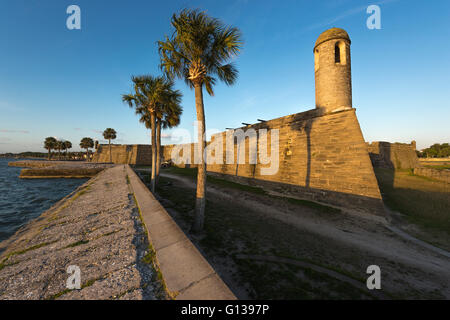 CASTILLO DE SAN MARCOS NATIONALDENKMAL SAINT AUGUSTINE FLORIDA USA Stockfoto