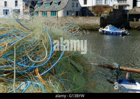 Polperro in der Nähe von Looe in Cornwall Stockfoto