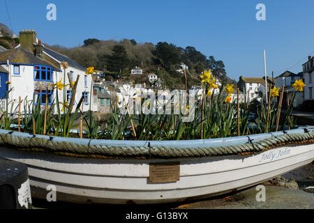 Polperro in der Nähe von Looe in Cornwall Stockfoto