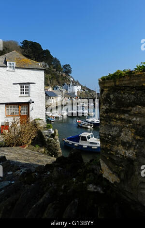 Polperro in der Nähe von Looe in Cornwall Stockfoto