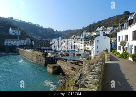 Polperro in der Nähe von Looe in Cornwall Stockfoto