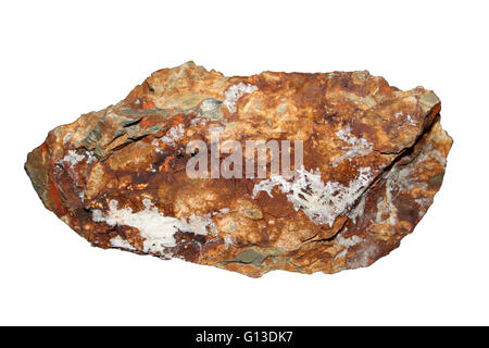 Cerussite, ein Lead-Karbonat-Mineral zum Lake District, UK Stockfoto