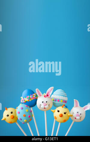 Cake Pop mit einem Thema Ostern Stockfoto